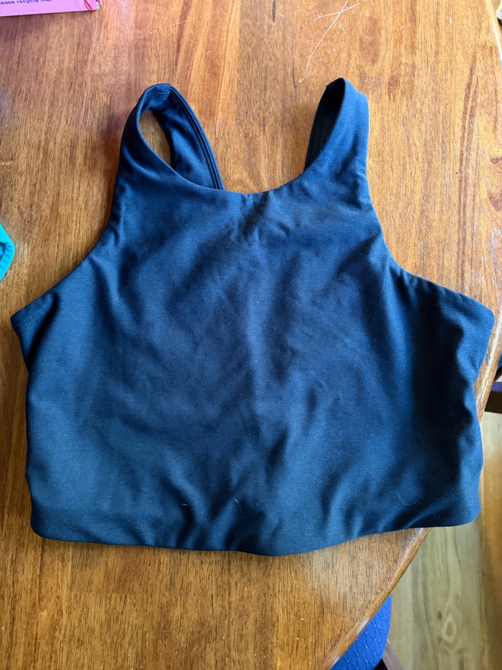 Outdoor Voices Athletic Crop Top Medium Black